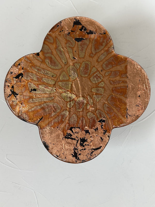 Mini Quatrefoil - Copper no1